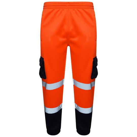 Hi Vis Joggers Orange Work Tracksuit Bottoms Hi-Vis Safety