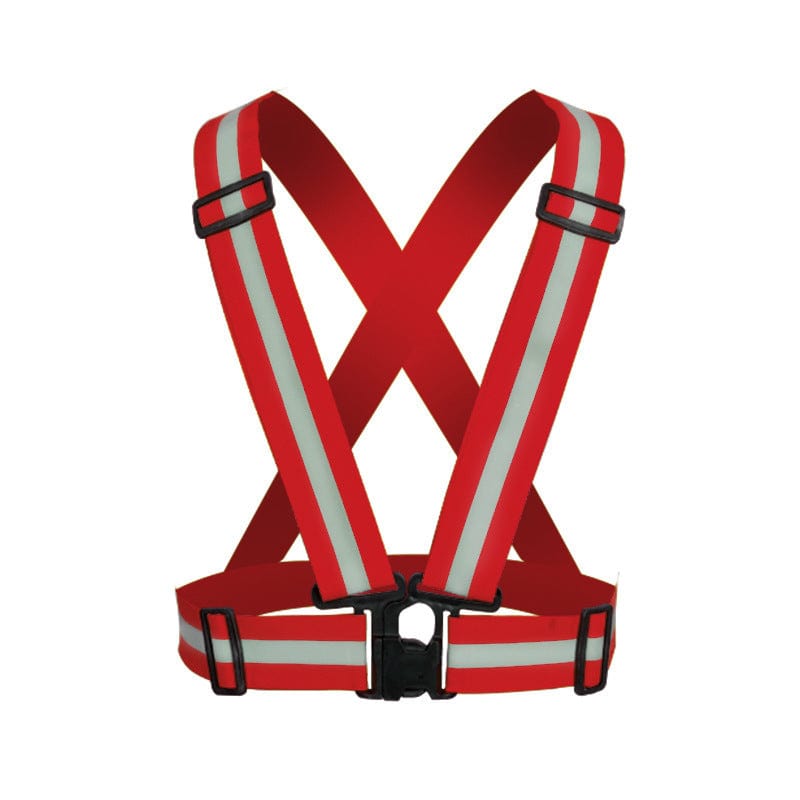 Red safety vest reflective on sale