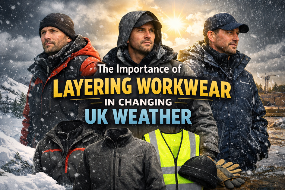 Work Wear Laydowns The Importance of Layering Workwear in Changing UK Weather | Workwear ...