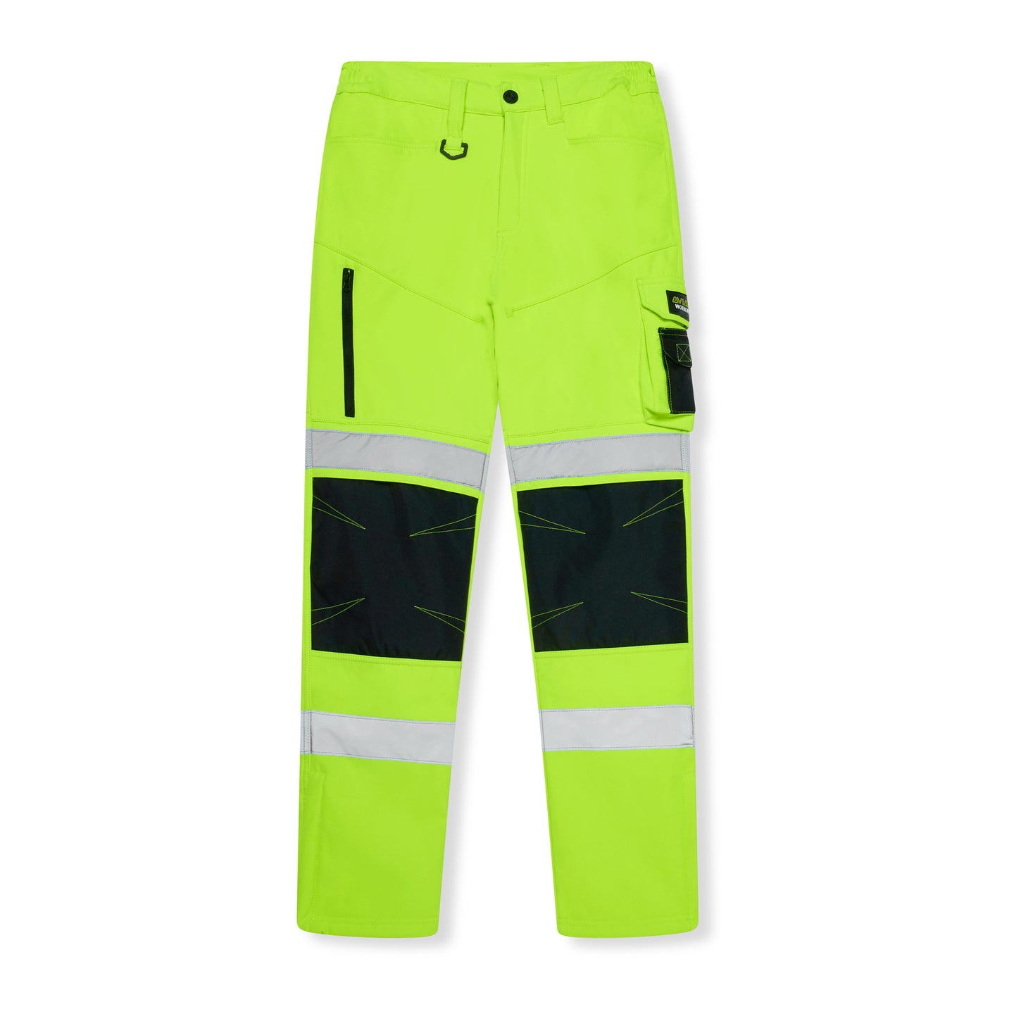 Men's Hi Vis Waterproof Softshell Workwear Trouser - Yellow