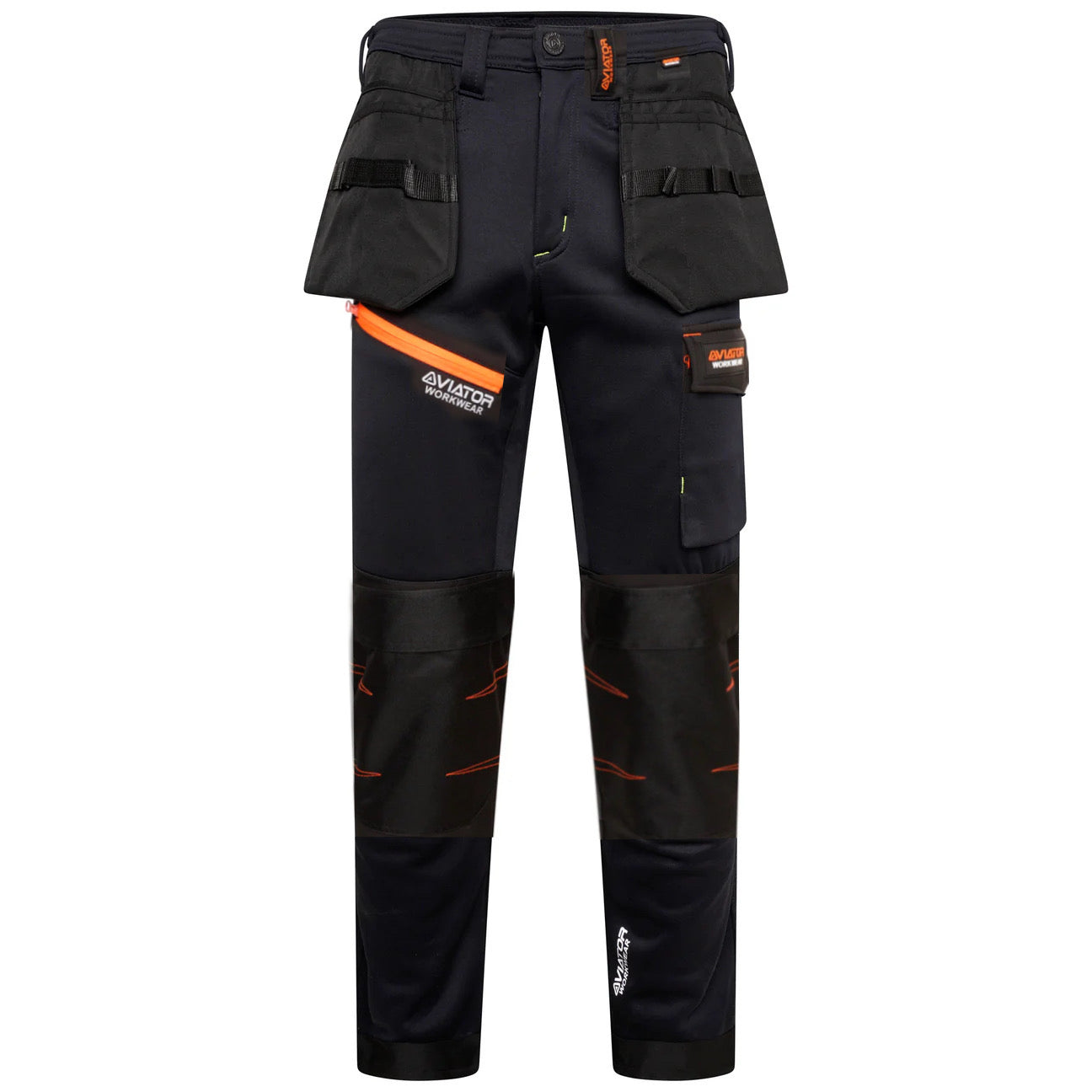 Professional Tactical Threads Strategic Men's Polyester Cargo Workwear Trousers - Navy