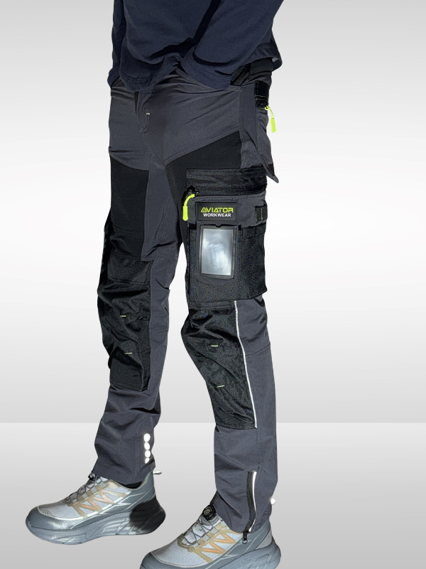 Aviator New Slim Fit Waterproof Work x1 Trousers - 4-Way Stretch Nylon Fabric Trousers for All-Day Comfort & Performance