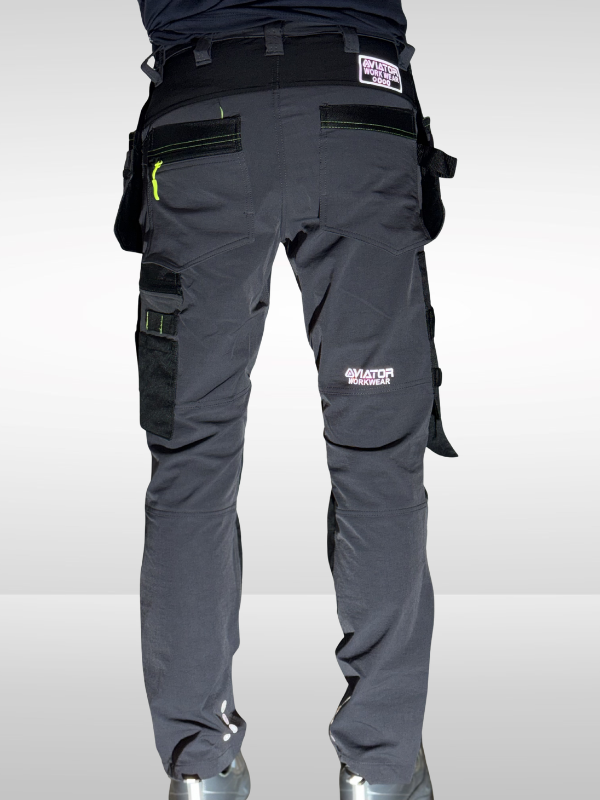 Aviator New Slim Fit Waterproof Work x1 Trousers - 4-Way Stretch Nylon Fabric Trousers for All-Day Comfort & Performance