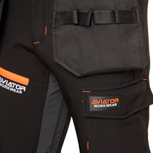Load image into Gallery viewer, Professional Tactical Threads Strategic Men&#39;s Waterproof Softshell cargo Workwear Trousers - Black
