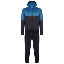 Load image into Gallery viewer, Mens Tracksuit Two Tone With Reflective Tap  Blue/Navy
