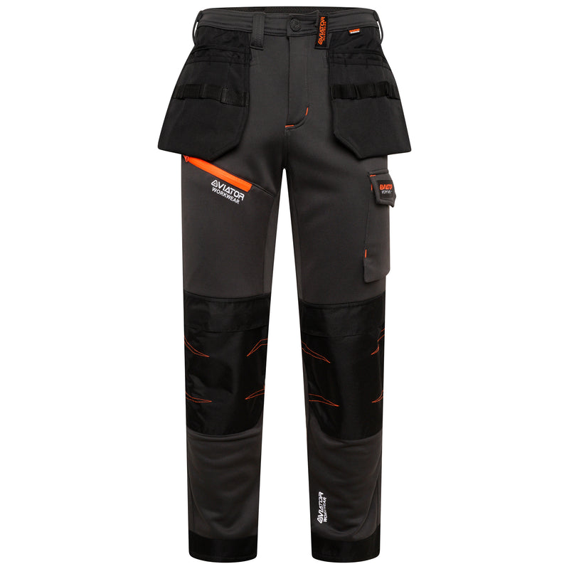 Professional Tactical Threads Strategic Men's Polyester cargo Workwear Trousers - Grey