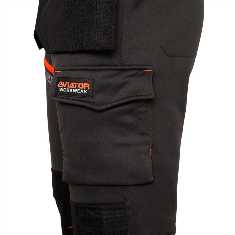 Professional Tactical Threads Strategic Men's Polyester cargo Workwear Trousers - Grey