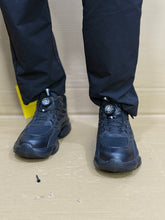 Load image into Gallery viewer, Men&#39;s Aviator Workwear Safety Shoes, Professional Steel Toe &amp; Puncture Proof with Air Cushioned &amp; Non Slip Sole - Breathable Shock-Absorbing Black and Grey
