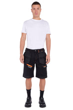 Load image into Gallery viewer, Professional Tactical Threads Strategic Men&#39;s Polyester cargo Workwear Short- Black
