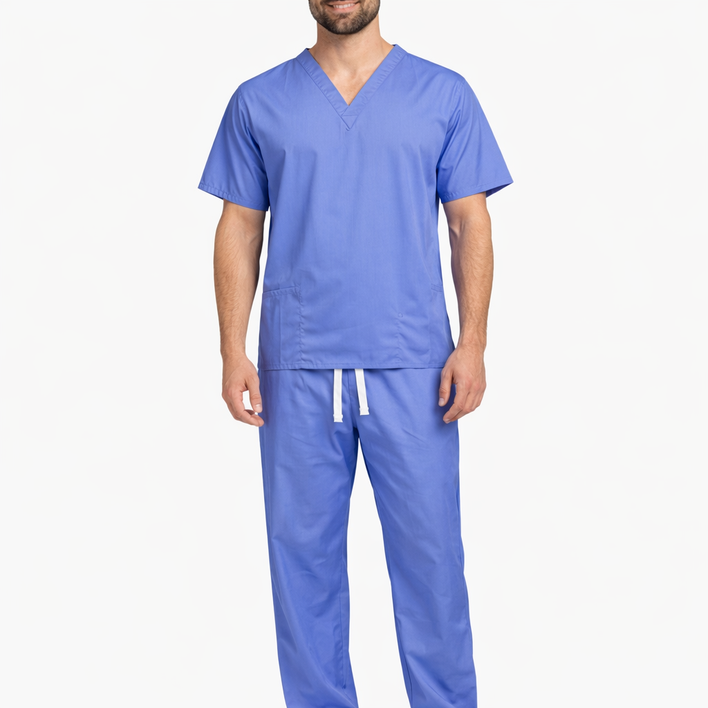 Healthcare Performance Unisex Scrub Set - Polycotton Reversible Top & Bottom