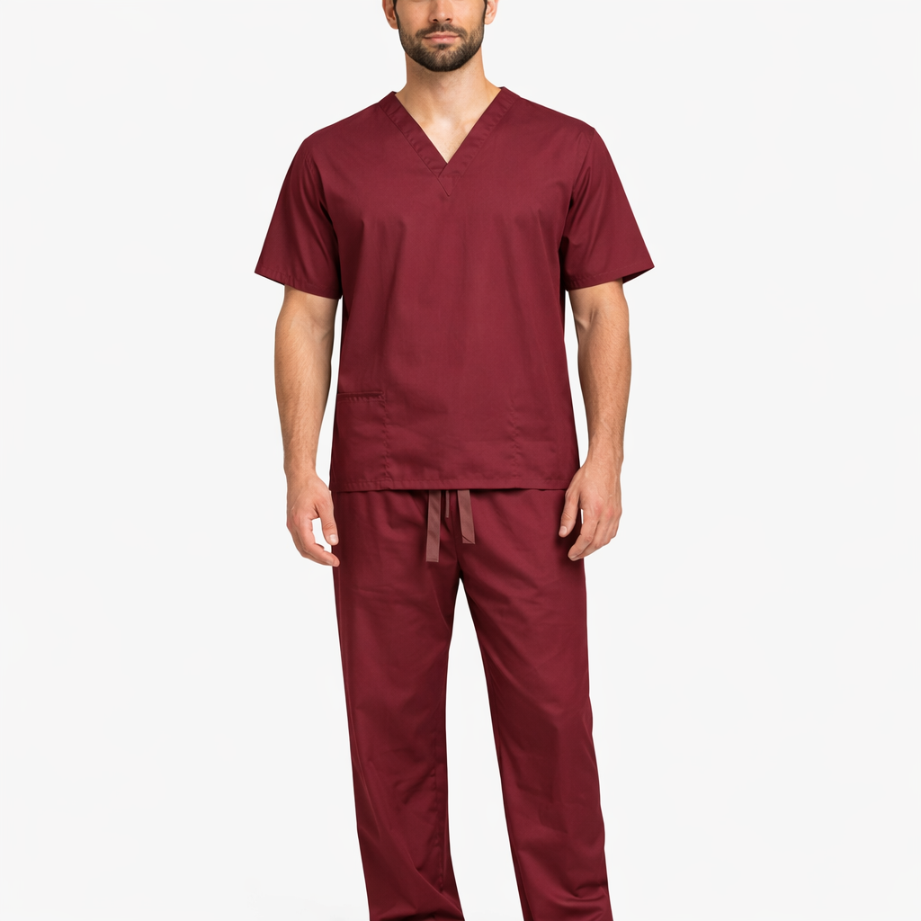 Healthcare Performance Unisex Scrub Set - Polycotton Reversible Top & Bottom