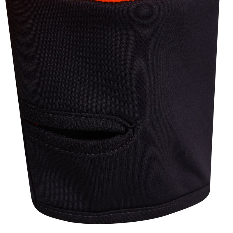High Vis 4 Pockets  Zipper Hoodie -Orange / Navy