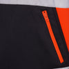 High Vis 4 Pockets  Pullover Hoodie - Orange / Navy