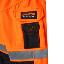Load image into Gallery viewer, Men&#39;s Hi vis Waterproof Softshell cargo Workwear Trousers - Orange
