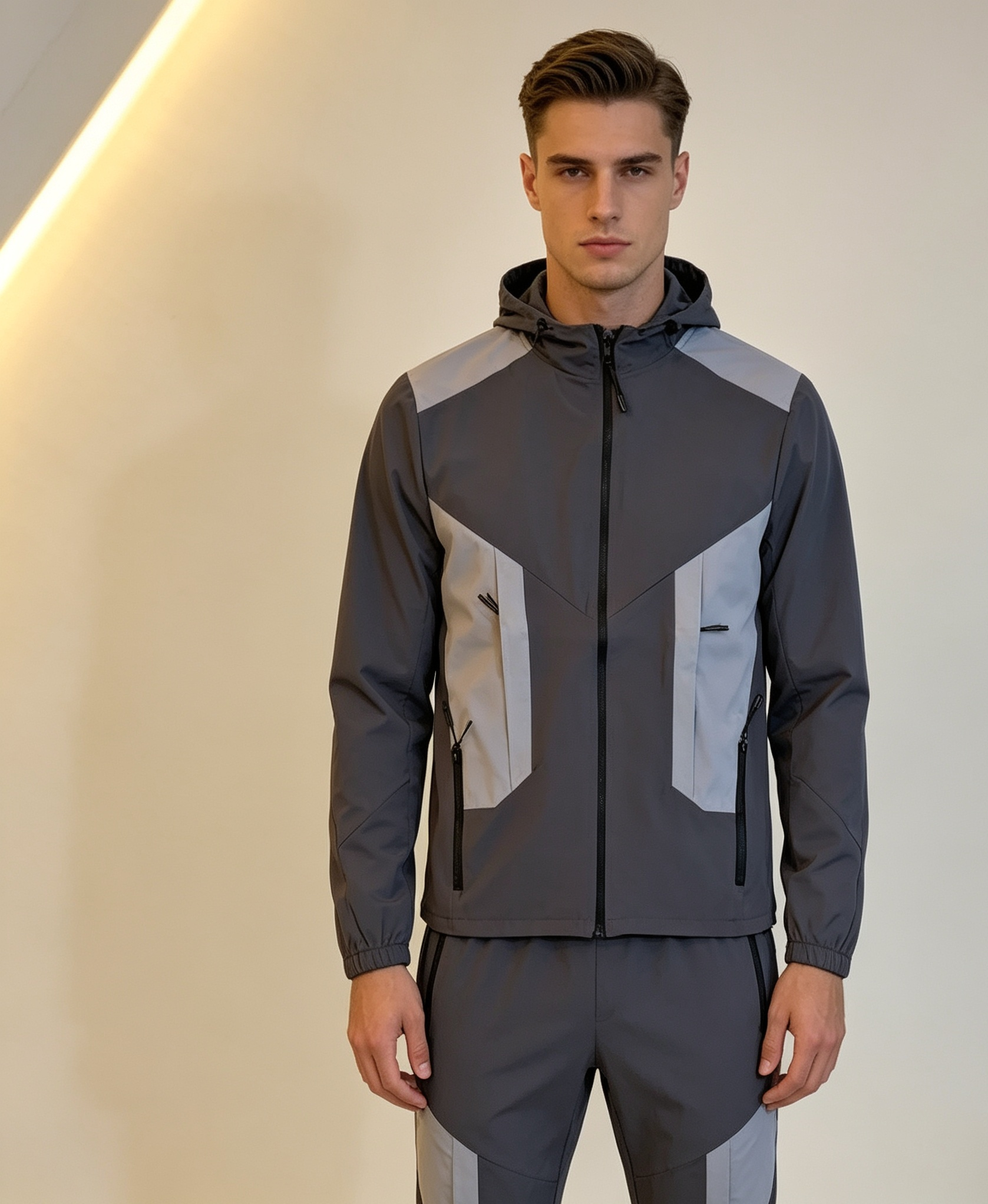 Mens Tracksuit nylon track suit in 4 colour