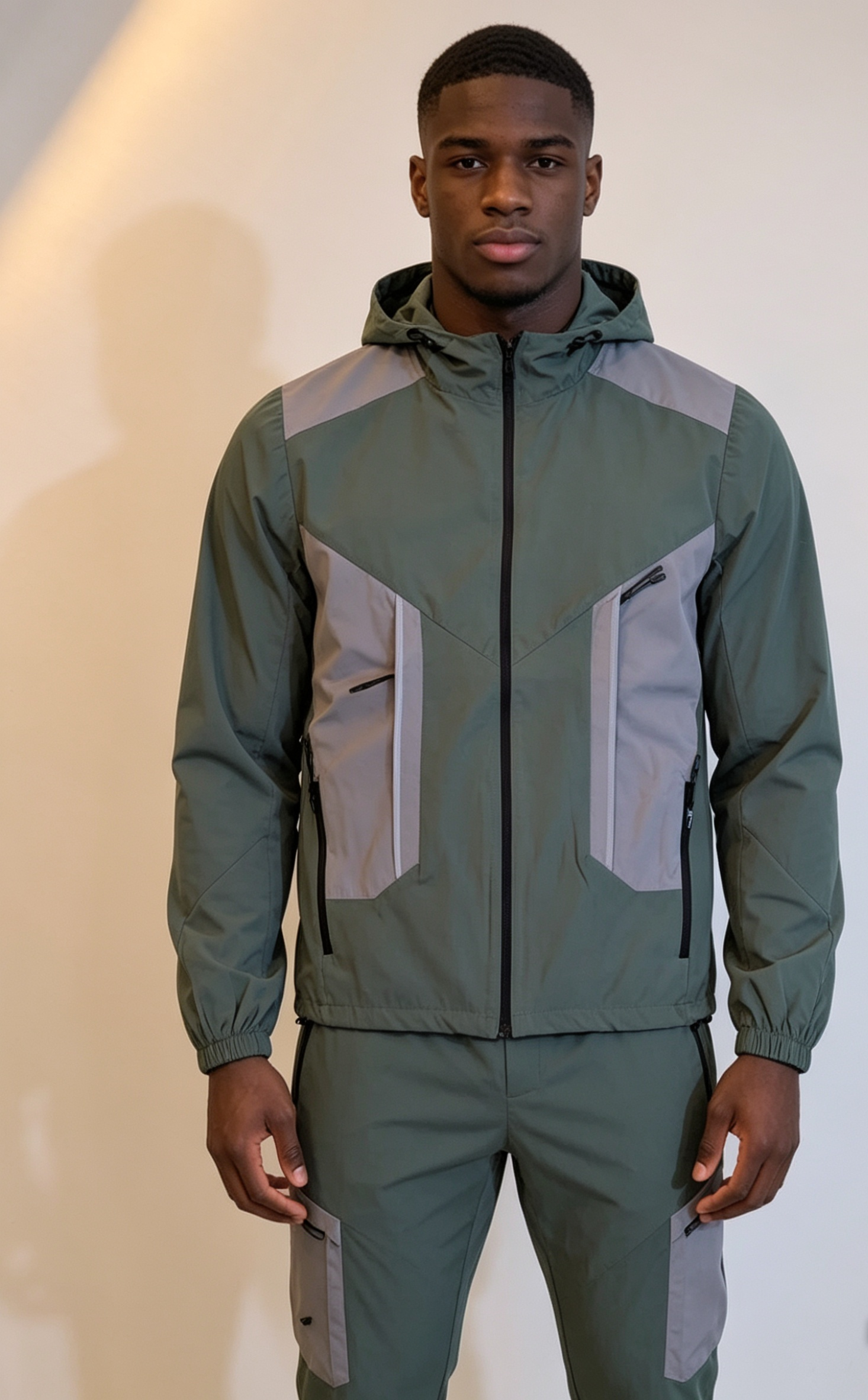 Mens Tracksuit nylon track suit in 4 colour