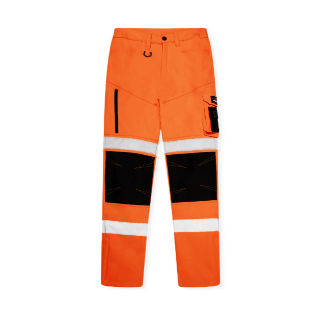 Mens Hi Vis Work Trousers – Waterproof Softshell Slim Fit