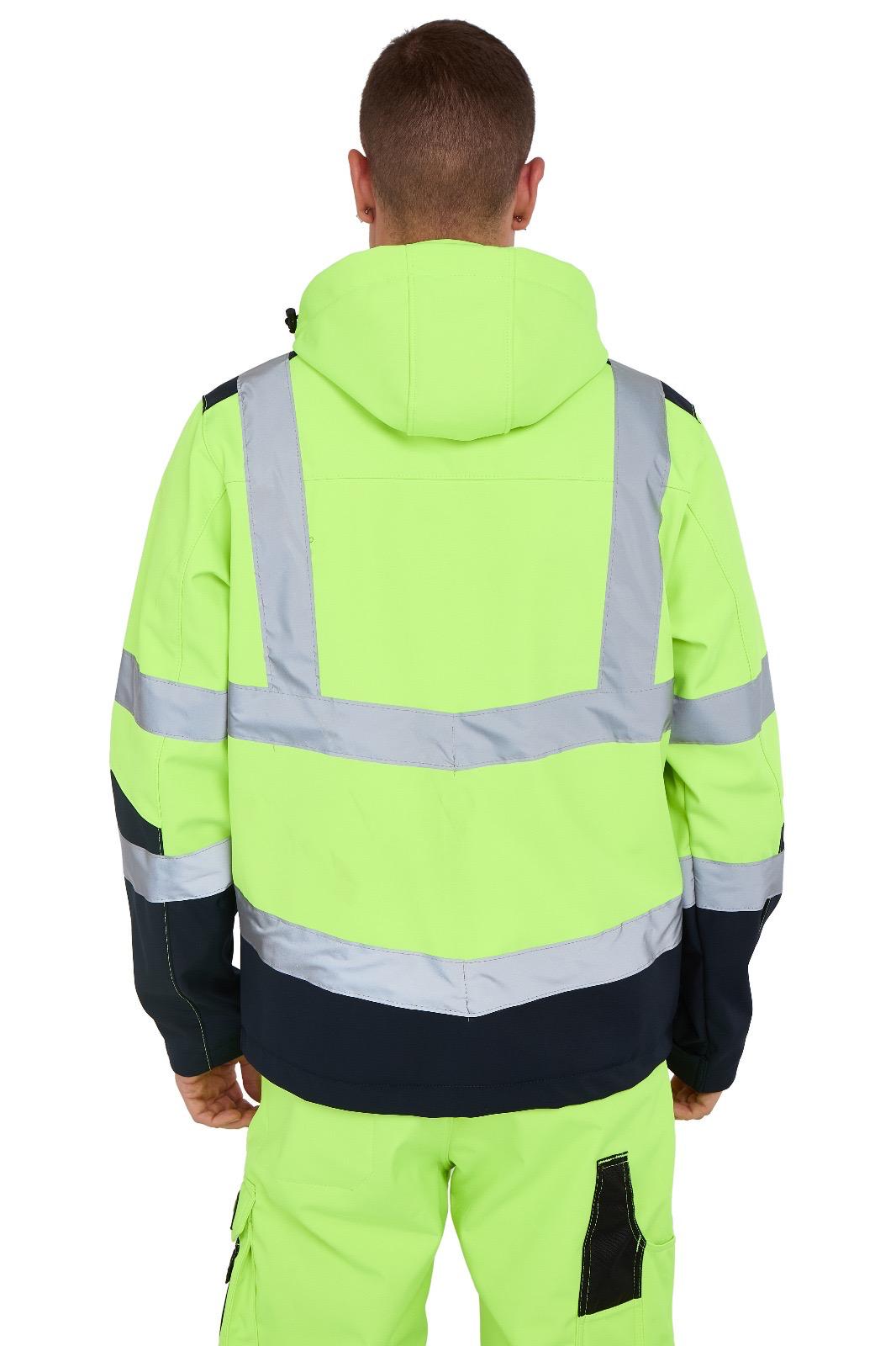 Workwear Softshell Jacket – Breathable Waterproof Hi Vis Jacket