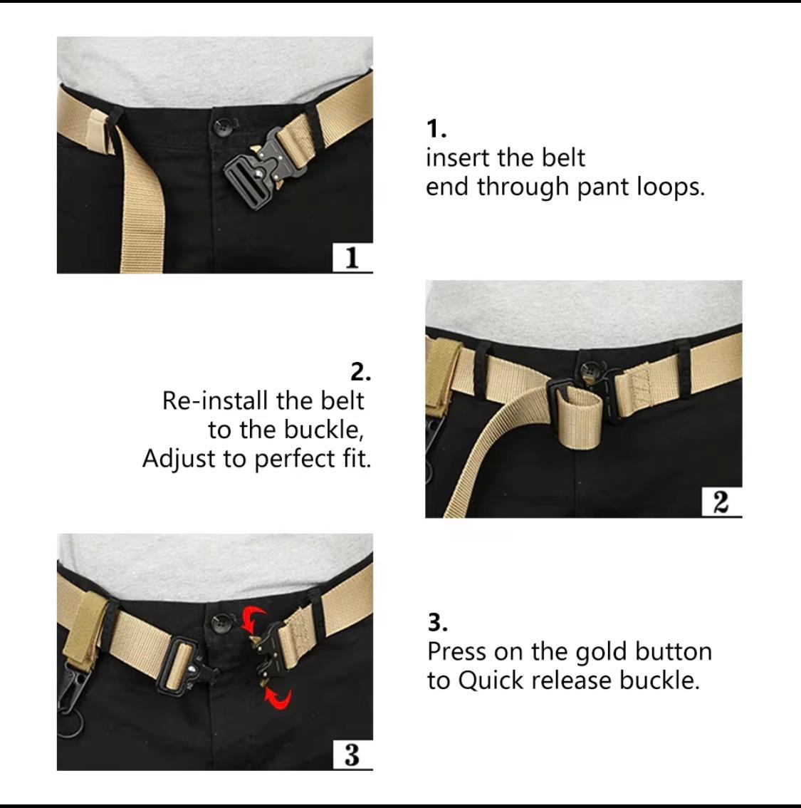 Mens nylon Belt The Belt body is woven of  Nylon Comfortable and Breathable