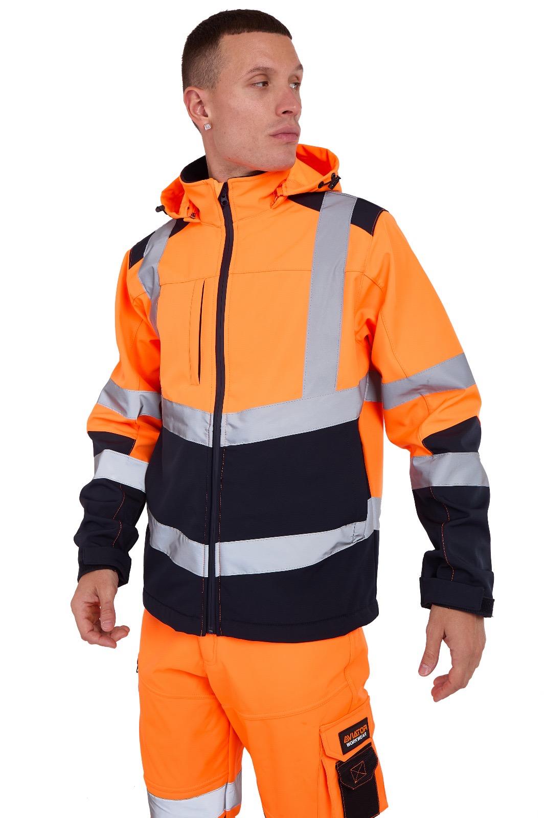 Workwear Softshell Jacket – Breathable Waterproof Hi Vis Jacket