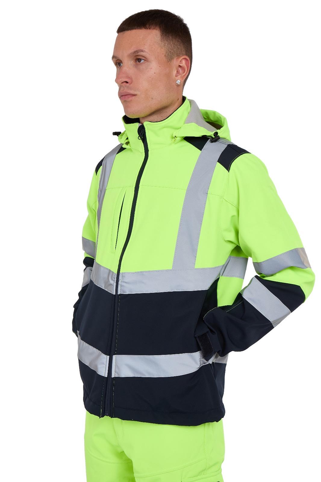 Workwear Softshell Jacket – Breathable Waterproof Hi Vis Jacket