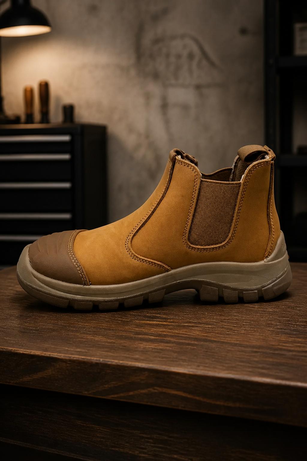 Men’s Composite Toe Safety Chelsea Boots – Style 1124