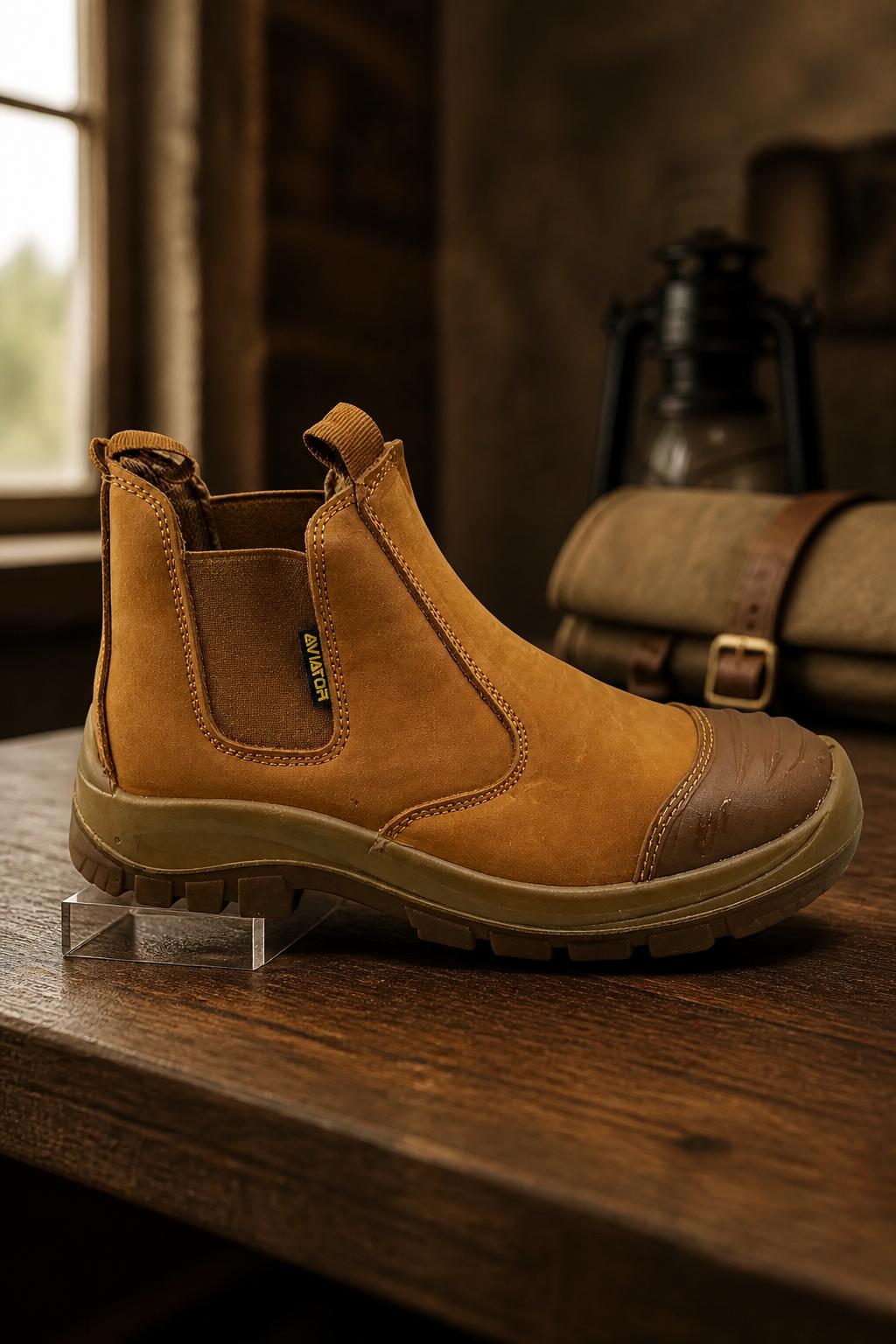 Men’s Composite Toe Safety Chelsea Boots – Style 1124