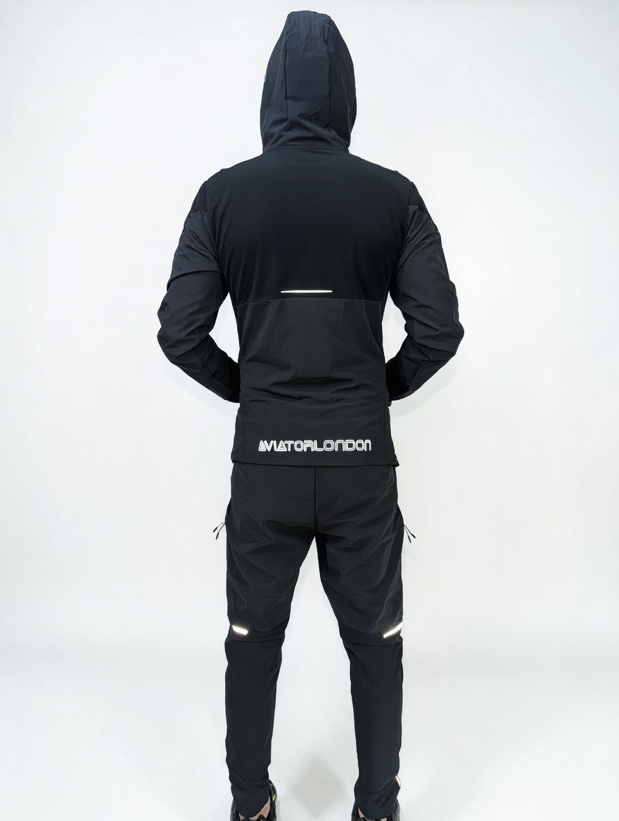 Men’s Premium Hooded Tracksuit – Lightweight Athletic Jacket & Cargo Jogger Set