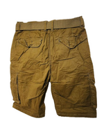 Mens Cargo Twill Shorts Combat Chino Half Pants 100% Cotton Work wear Casual