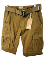 Mens Cargo Twill Shorts Combat Chino Half Pants 100% Cotton Work wear Casual