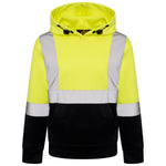 High Vis Kids Pullover Hoodie - Yellow/Navy