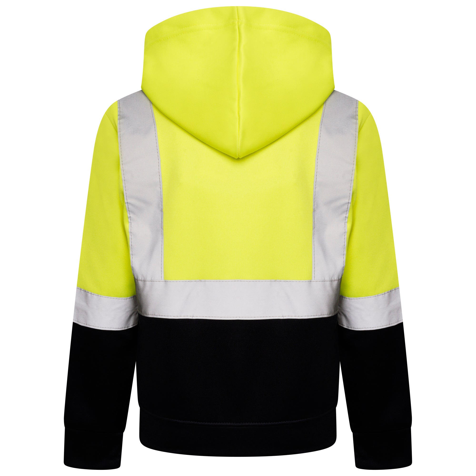 High Vis Kids Pullover Hoodie - Yellow/Navy