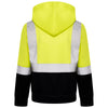 High Vis Kids Pullover Hoodie - Yellow/Navy