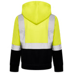 High Vis Kids Pullover Hoodie - Yellow/Navy