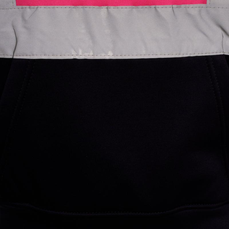 High Vis Kids Pullover Hoodie - Pink/Navy