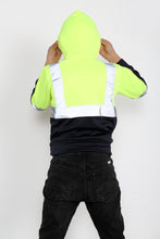 Load image into Gallery viewer, Kids Hi Viz Vest Children&#39;s High Vis Jacket Visibility Waistcoat Top Safe Hoodie
