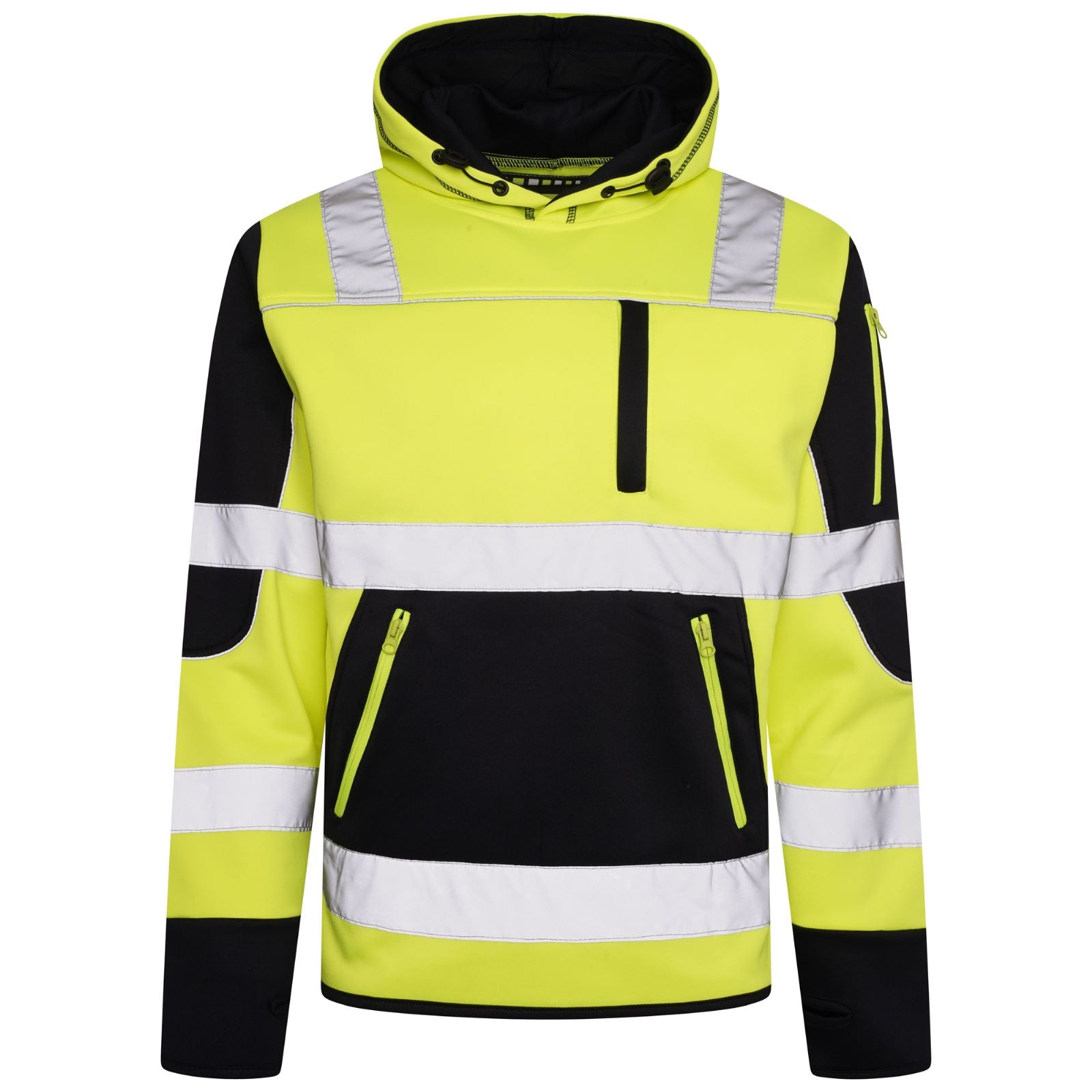 High Vis 4 Pockets  Pullover Hoodie