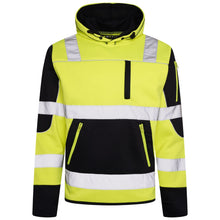 Load image into Gallery viewer, High Vis 4 Pockets  Pullover Hoodie - Yellow / Navy
