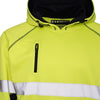 Aviator London Hi Vis Hoodie High Vis 3 Pockets 5 thread Pullover Hoodies - Yellow/Navy