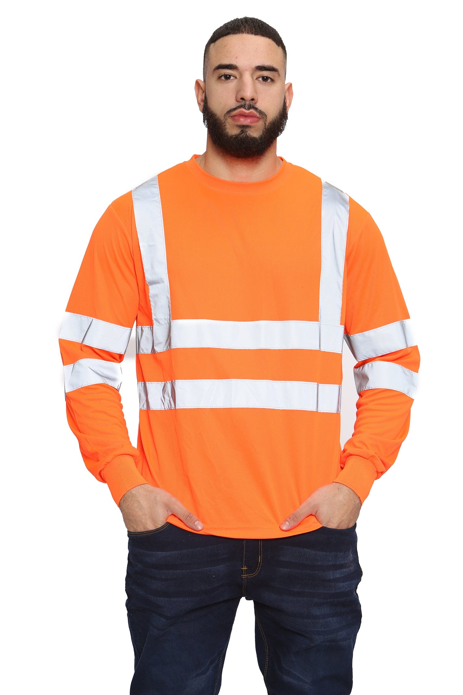 Aviator London High Vis Long Sleeve Shirt - Orange