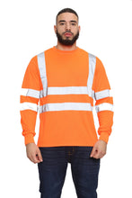 Load image into Gallery viewer, Aviator London High Vis Long Sleeve Shirt - Orange
