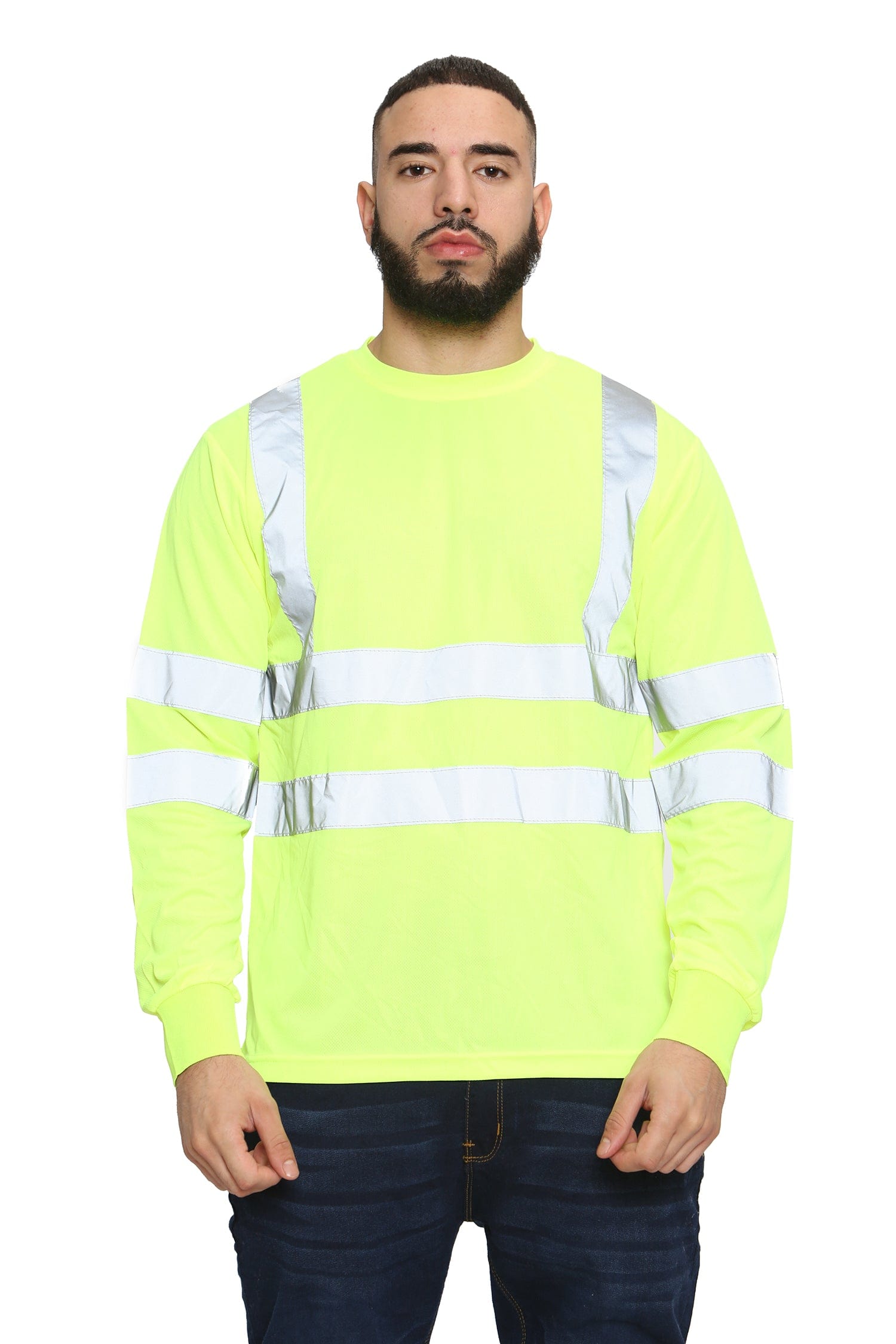 Aviator London High Vis Long Sleeve Shirt - Yellow