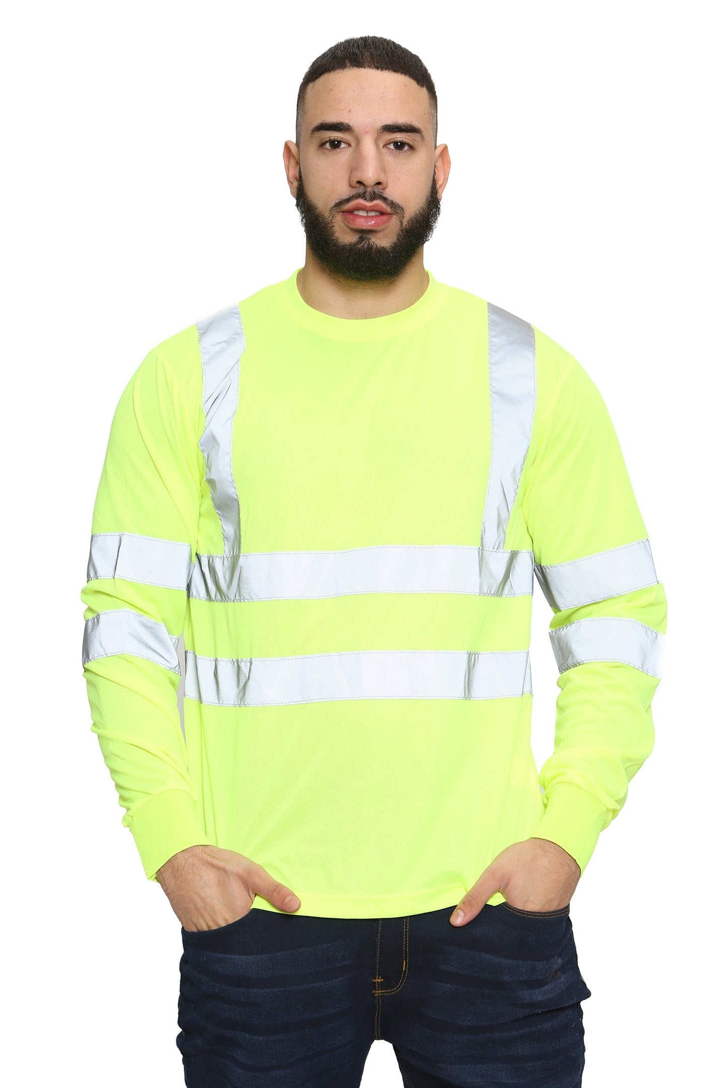 Aviator London High Vis Long Sleeve Shirt - Yellow