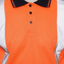 Load image into Gallery viewer, Aviator London ISO 20471 Class 2 Polo Shirt Orange/Navy
