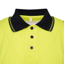 Load image into Gallery viewer, Aviator London ISO 20471 Class 2 Polo Shirt Yellow/Navy
