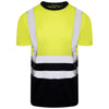 Aviator London ISO 20471 Class 2 T-Shirt Yellow/Navy