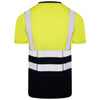 Aviator London ISO 20471 Class 2 T-Shirt Yellow/Navy