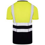 Aviator London ISO 20471 Class 2 T-Shirt Yellow/Navy