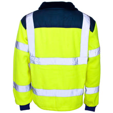 Load image into Gallery viewer, Aviator London Jacket Hi Vis Yellow Rain Patch Fleece Jacket
