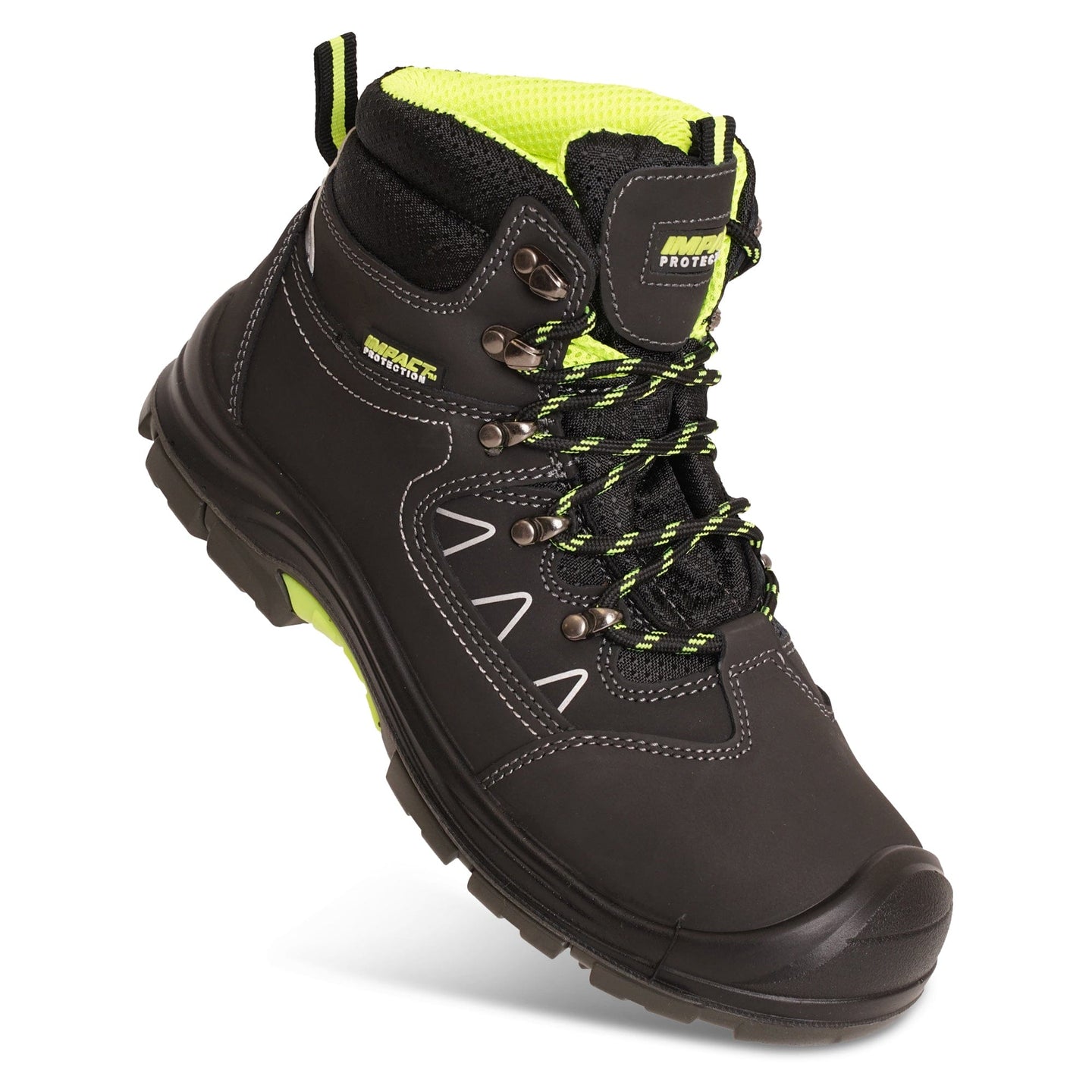 Men's Leather Ankle Safety Boots Black – Aviator London